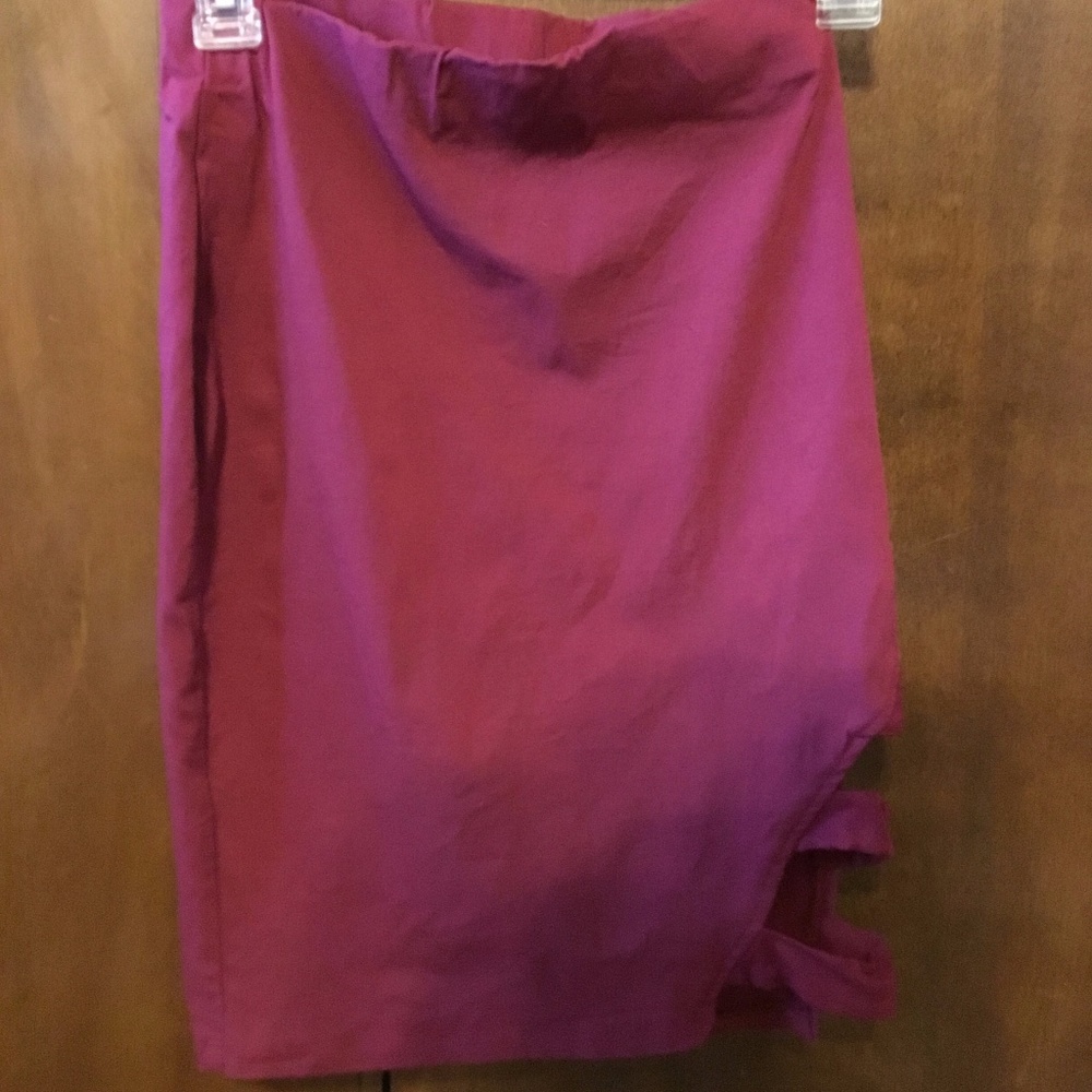 Maroon Pencil Skirt